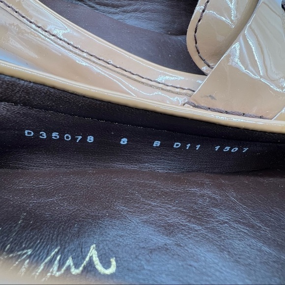 Cole Haan Tan Patent Nike Air Penny Loafers Size 8 Women's - Picture 10 of 10
